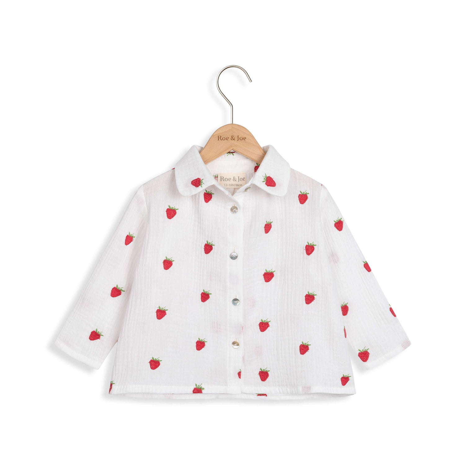 Muslin Shirt Strawberries - Roe & Joe
