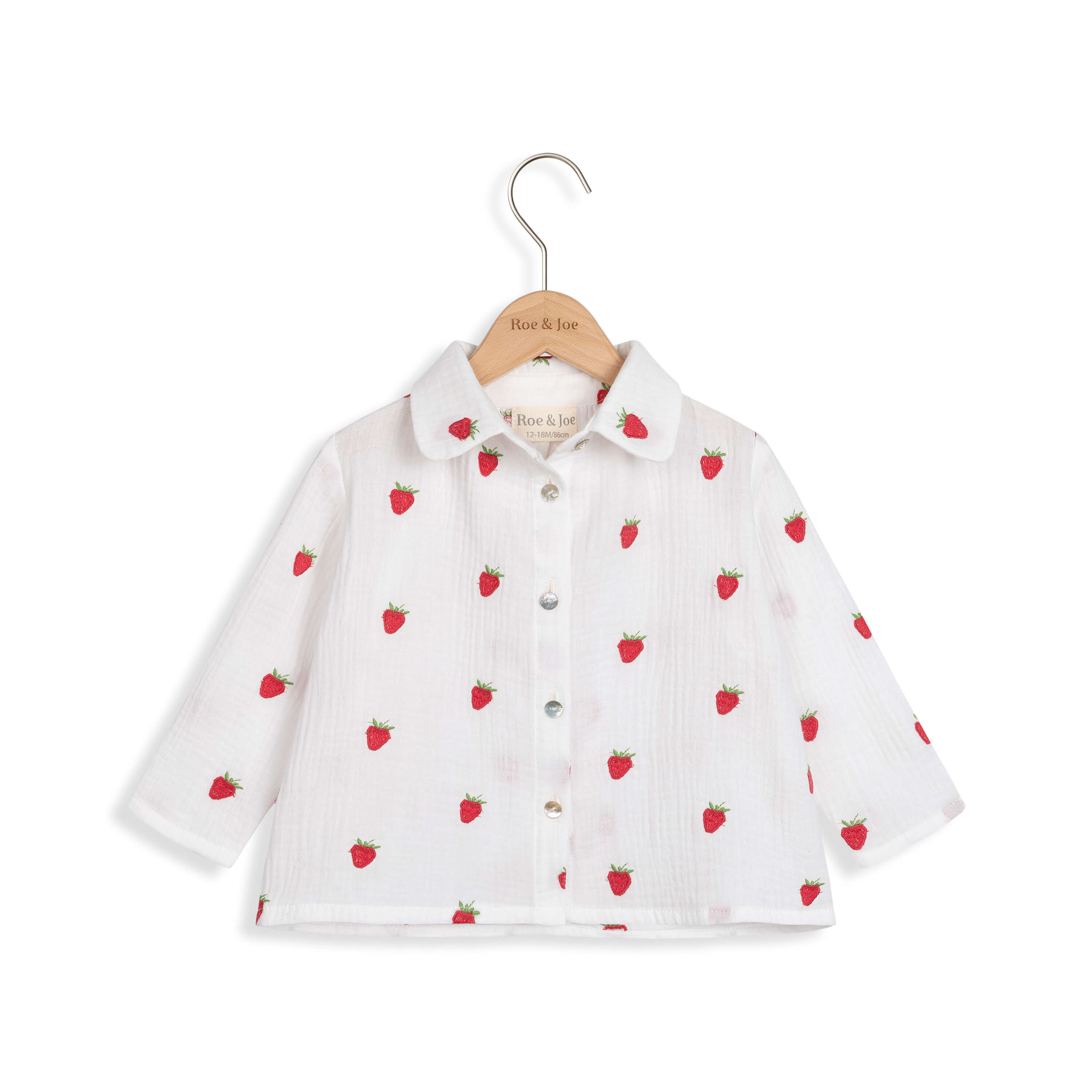 Muslin Shirt Strawberries - Roe & Joe