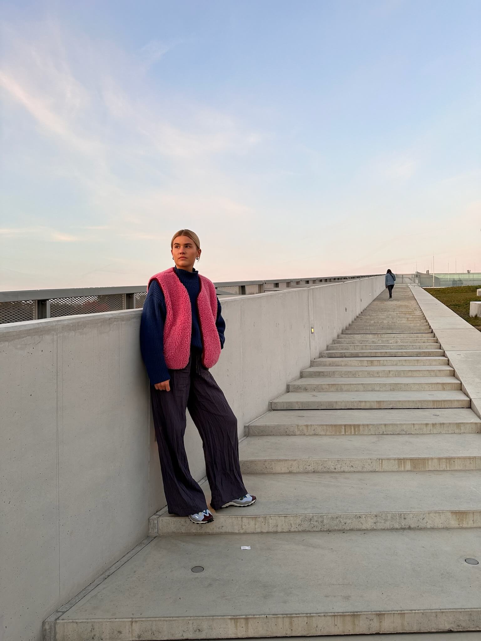 PREORDER Merino Wool Vest Adult - Dusty Pink - Happymess
