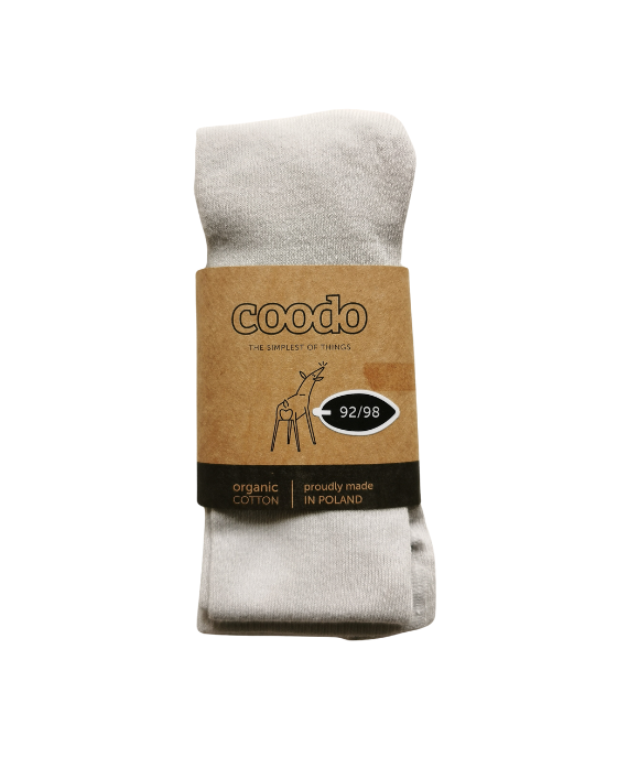 Soft and durable baby and toddler organic cotton tights.