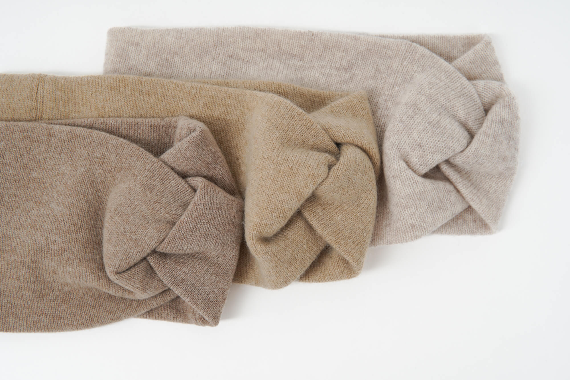 Reines Kaschmir Damen Stirnband - Taupe