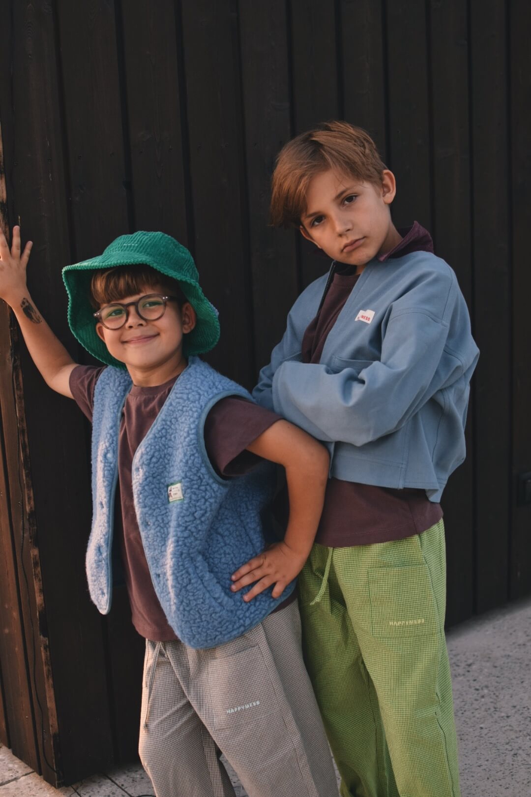 Merino Wool Vest Ice Blue - Happymess