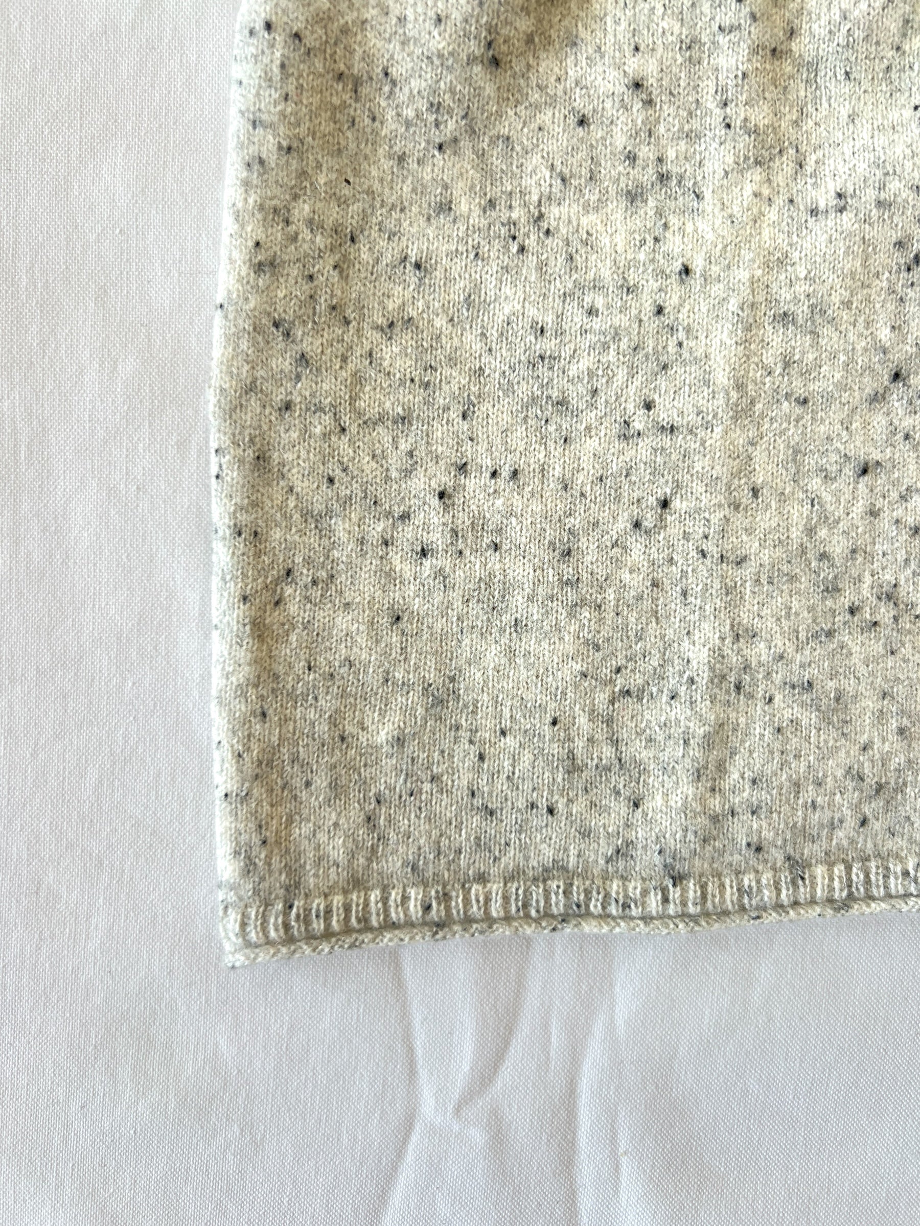 Pure Cashmere Balaclava Hat - Melange Grey