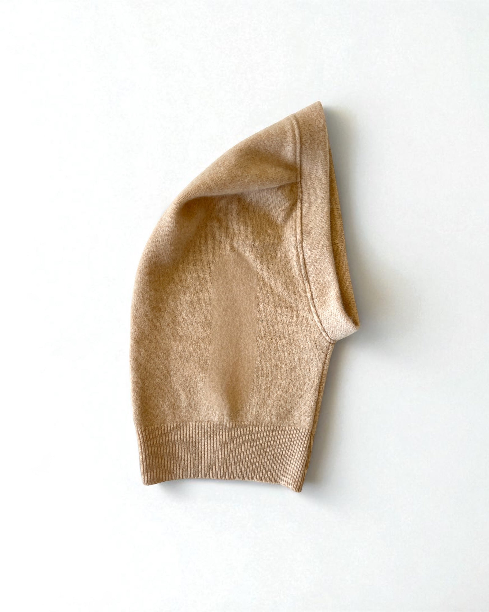 Sturmhaube aus reinem Kaschmir – Warmes Beige