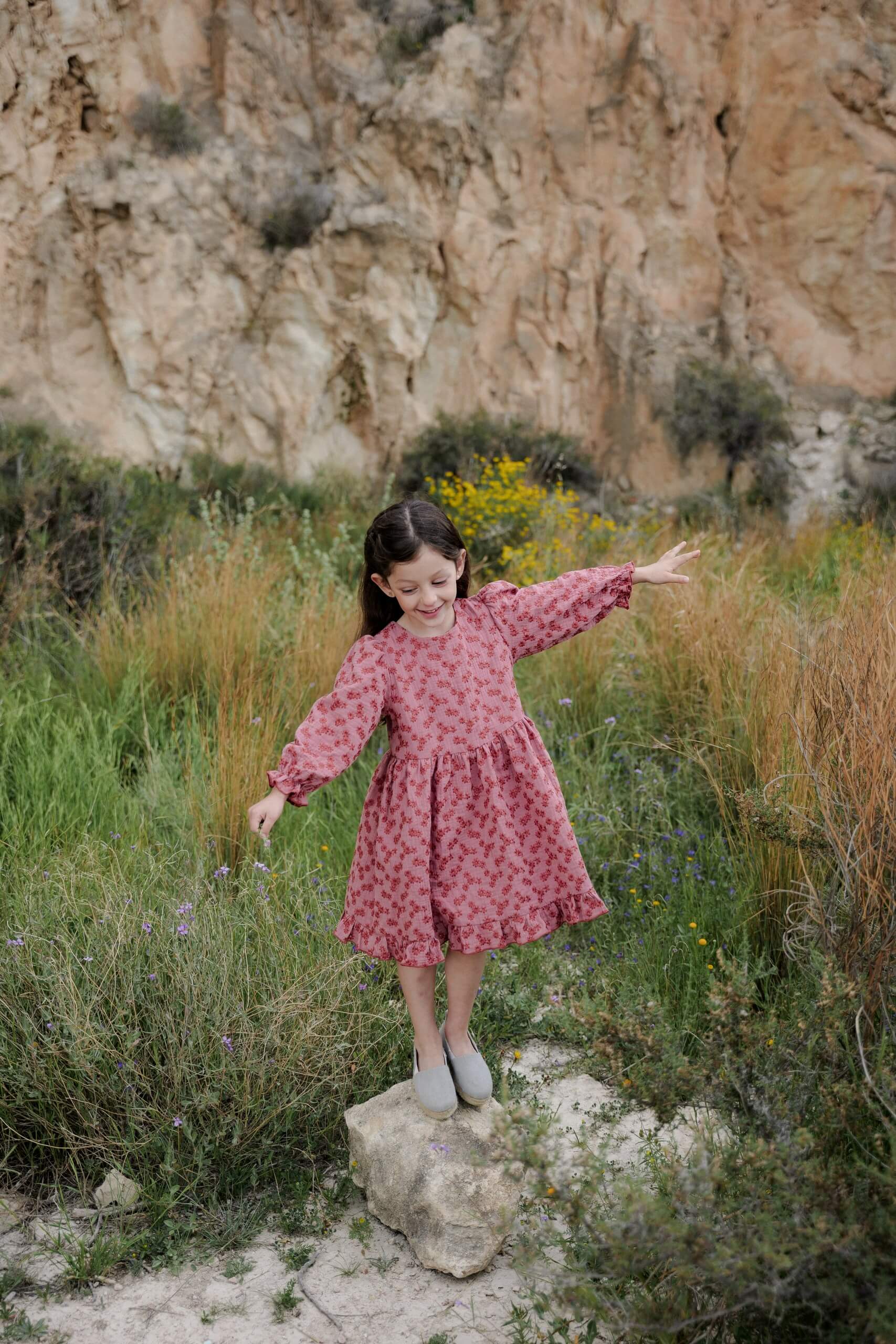 Mädchen Kleid Flower Blush - Roe & Joe
