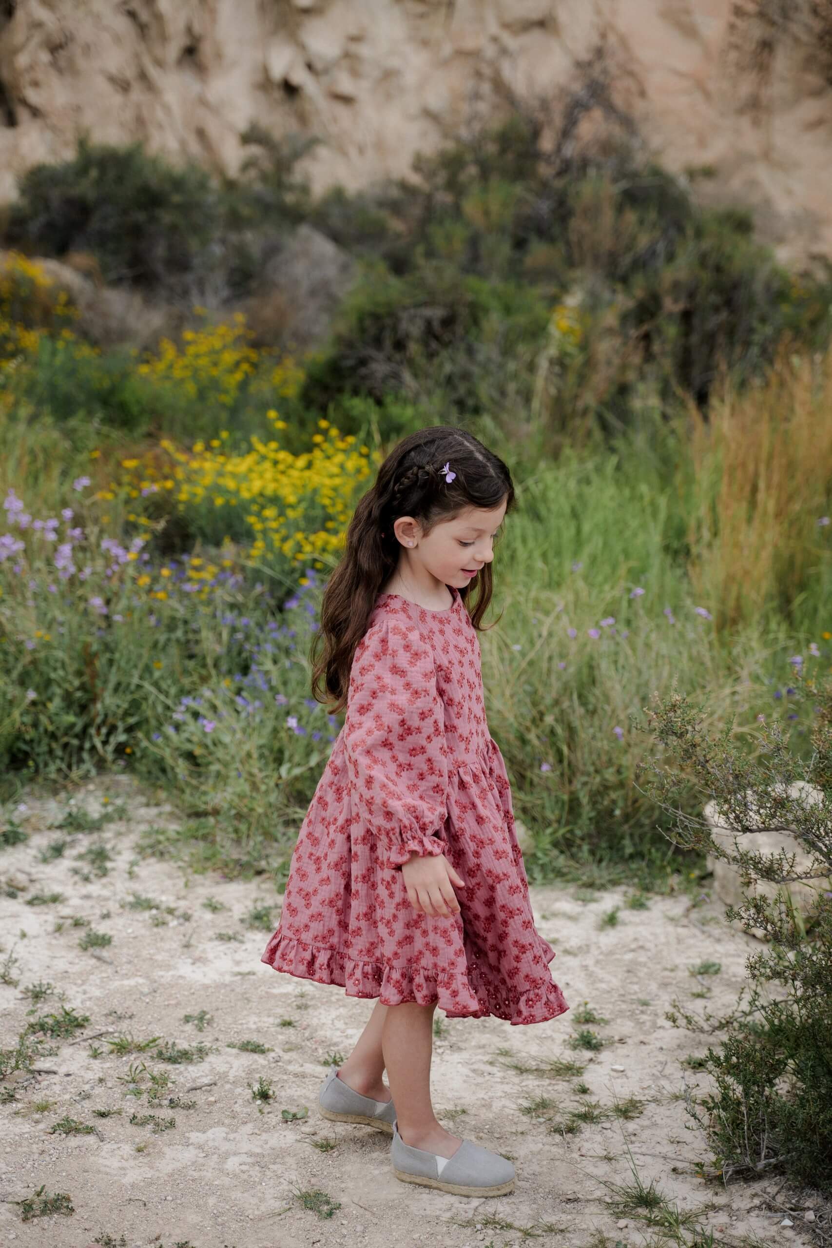 Mädchen Kleid Flower Blush - Roe & Joe