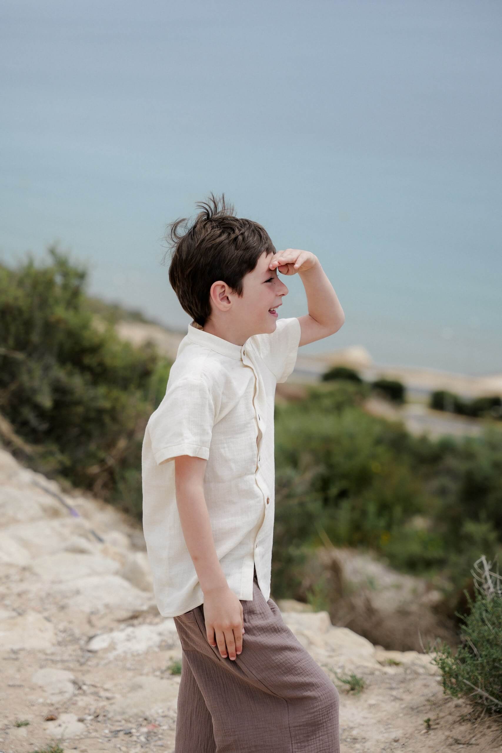 Roe & Joe cotton shirt vanilla