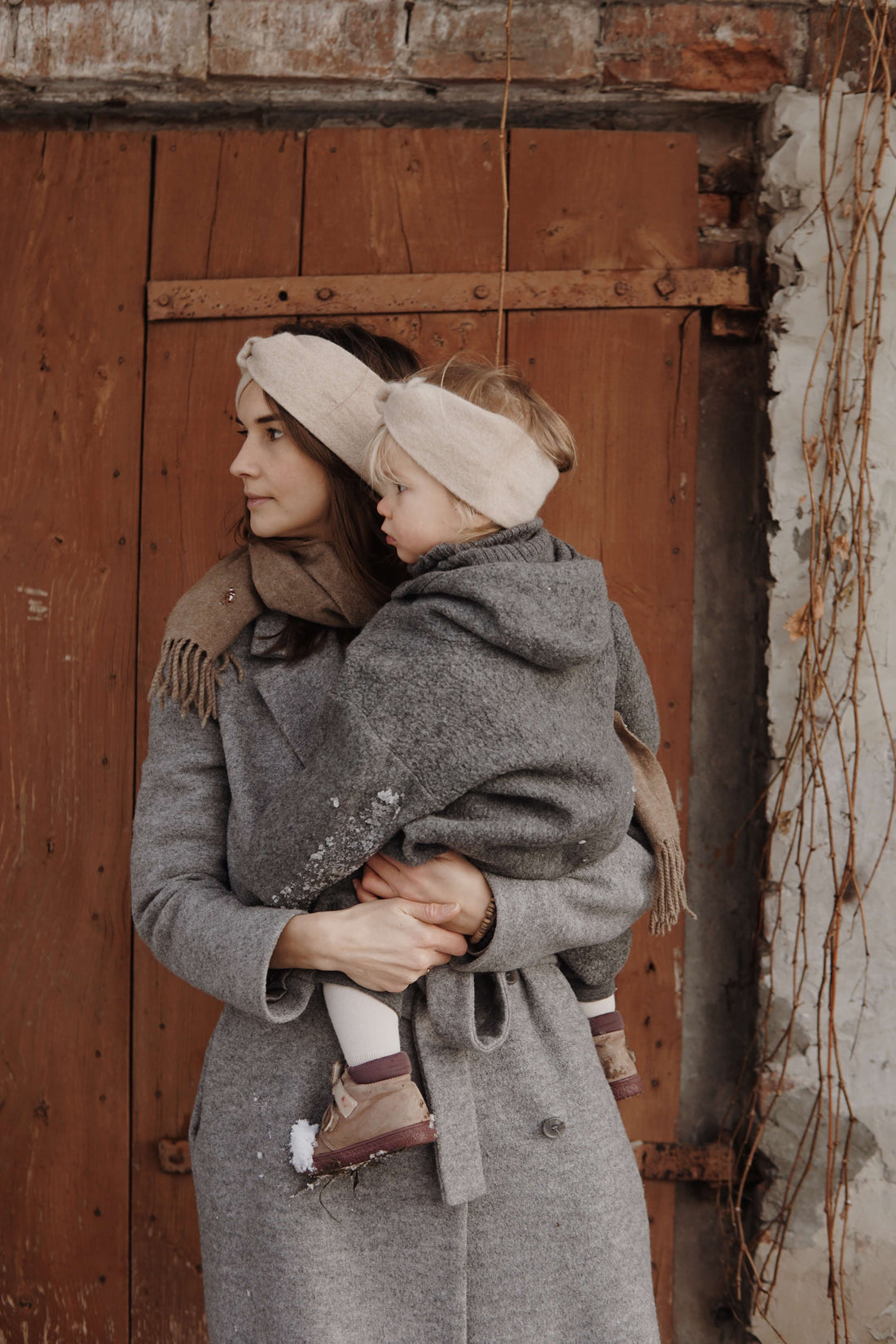 Pure Cashmere Women Headband - Taupe