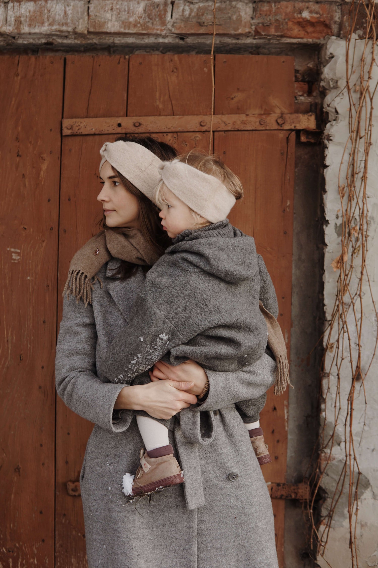 Pure Cashmere Women Headband - Taupe
