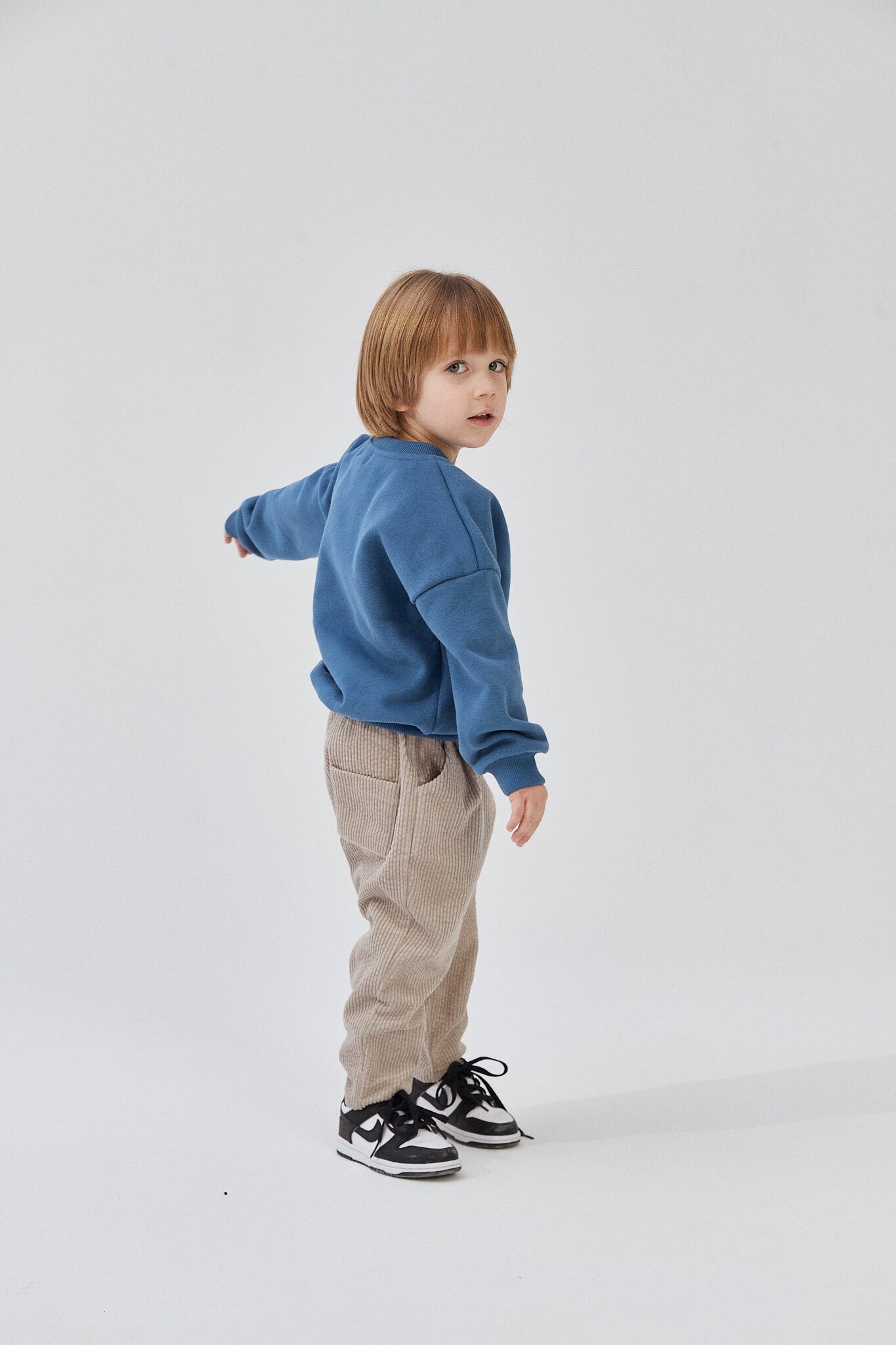 Blue sweatshirt boy