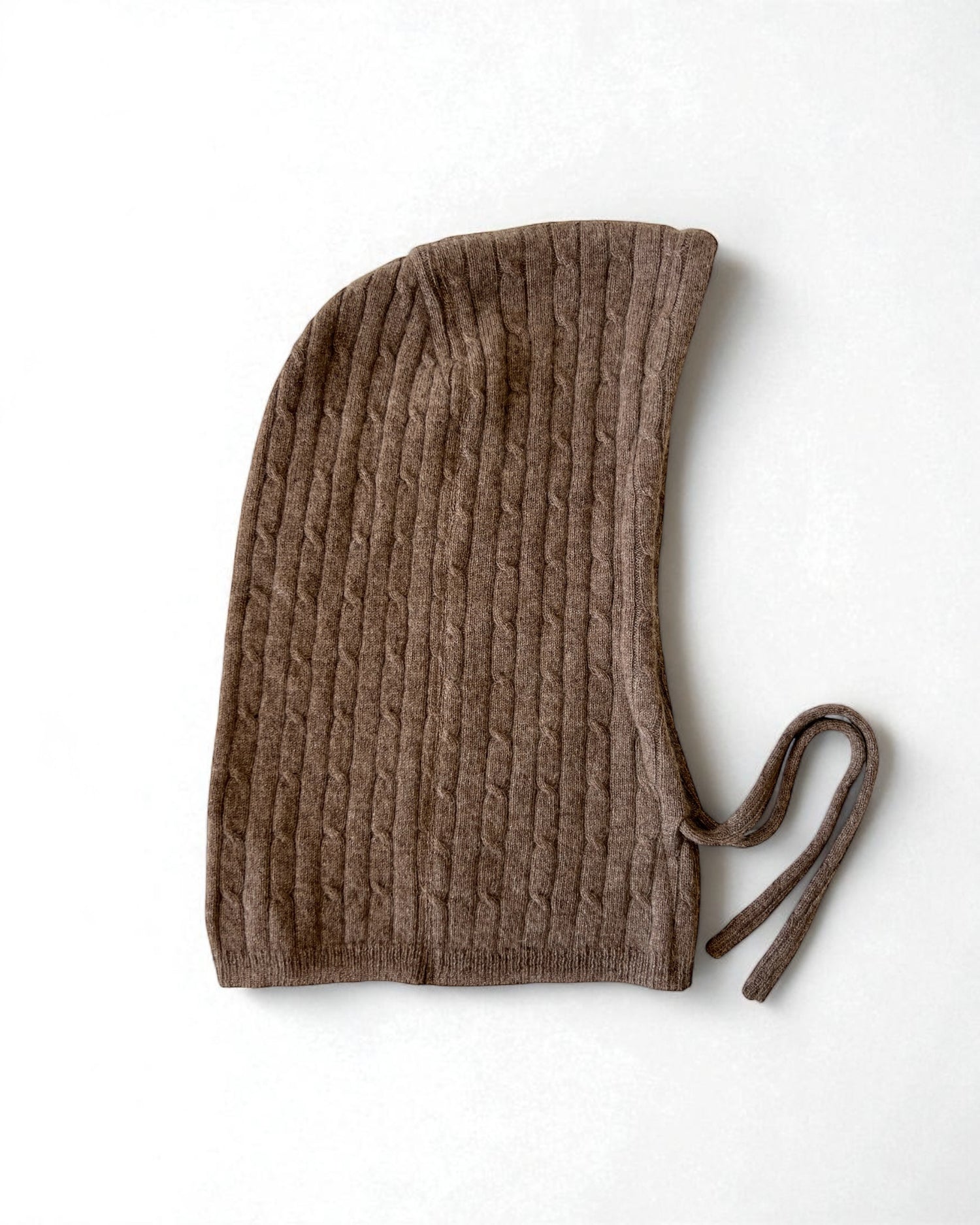 100% Cashmere Hood - Brown