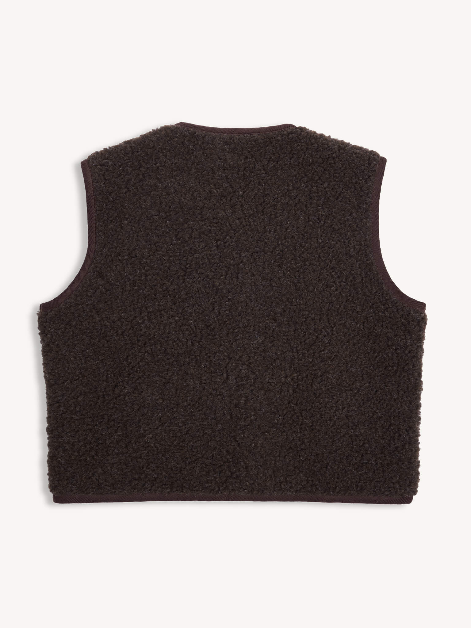 Merino Wool Chocolate Brown Vest Adult - Happymess