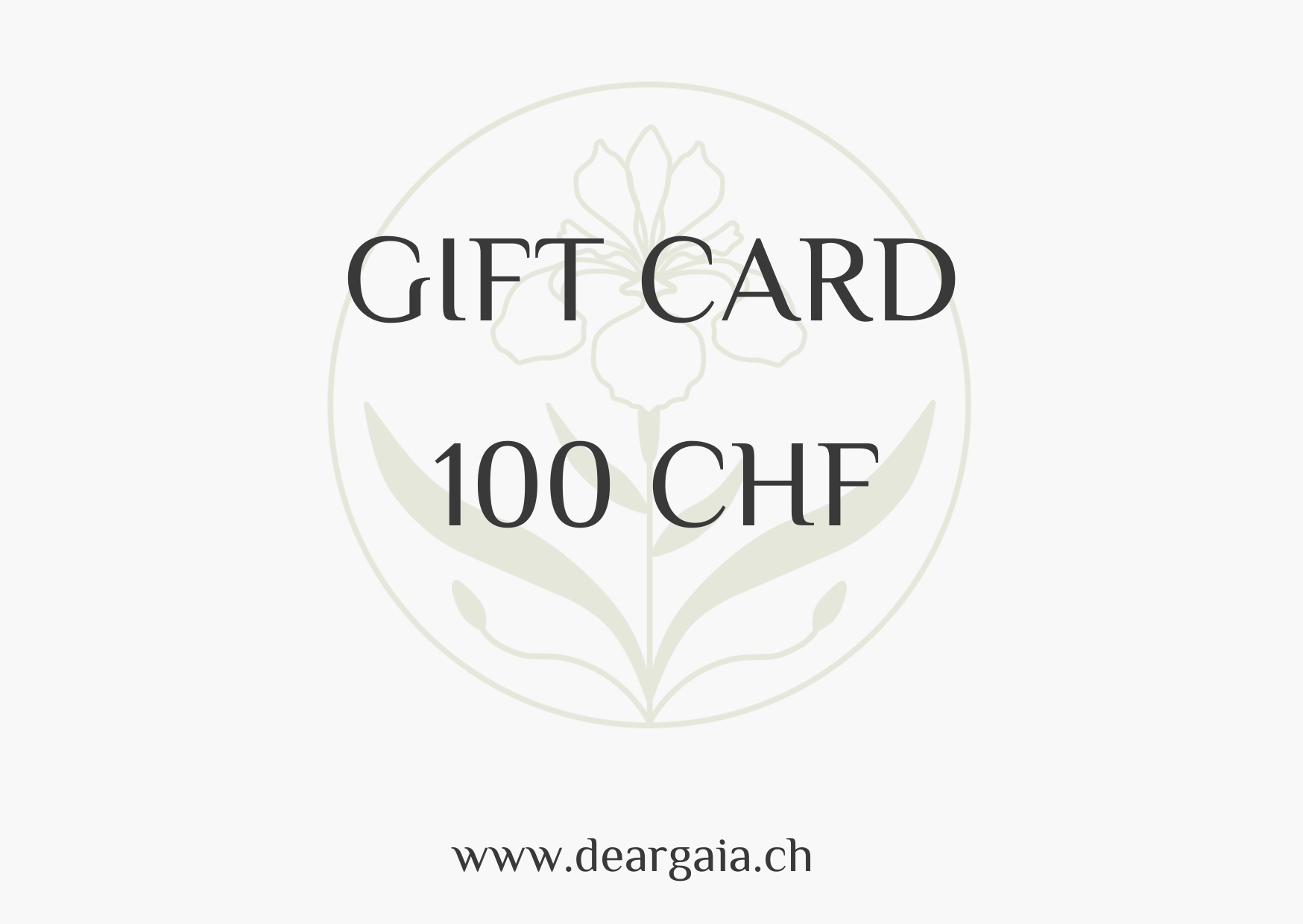 Gift card dear gaia 100 chf