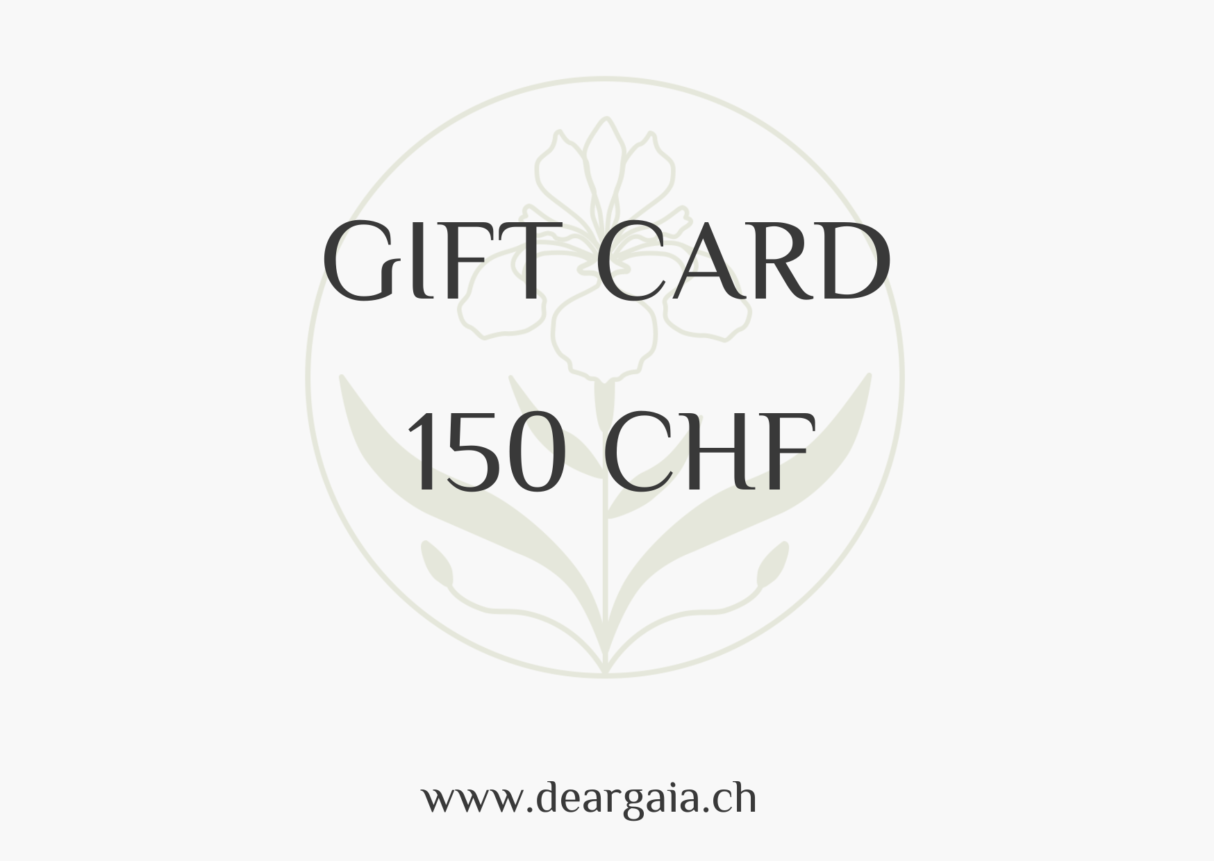 Gift card dear gaia 150 chf