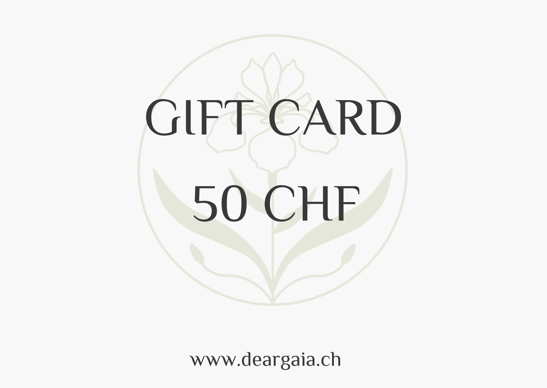 Gift card dear gaia