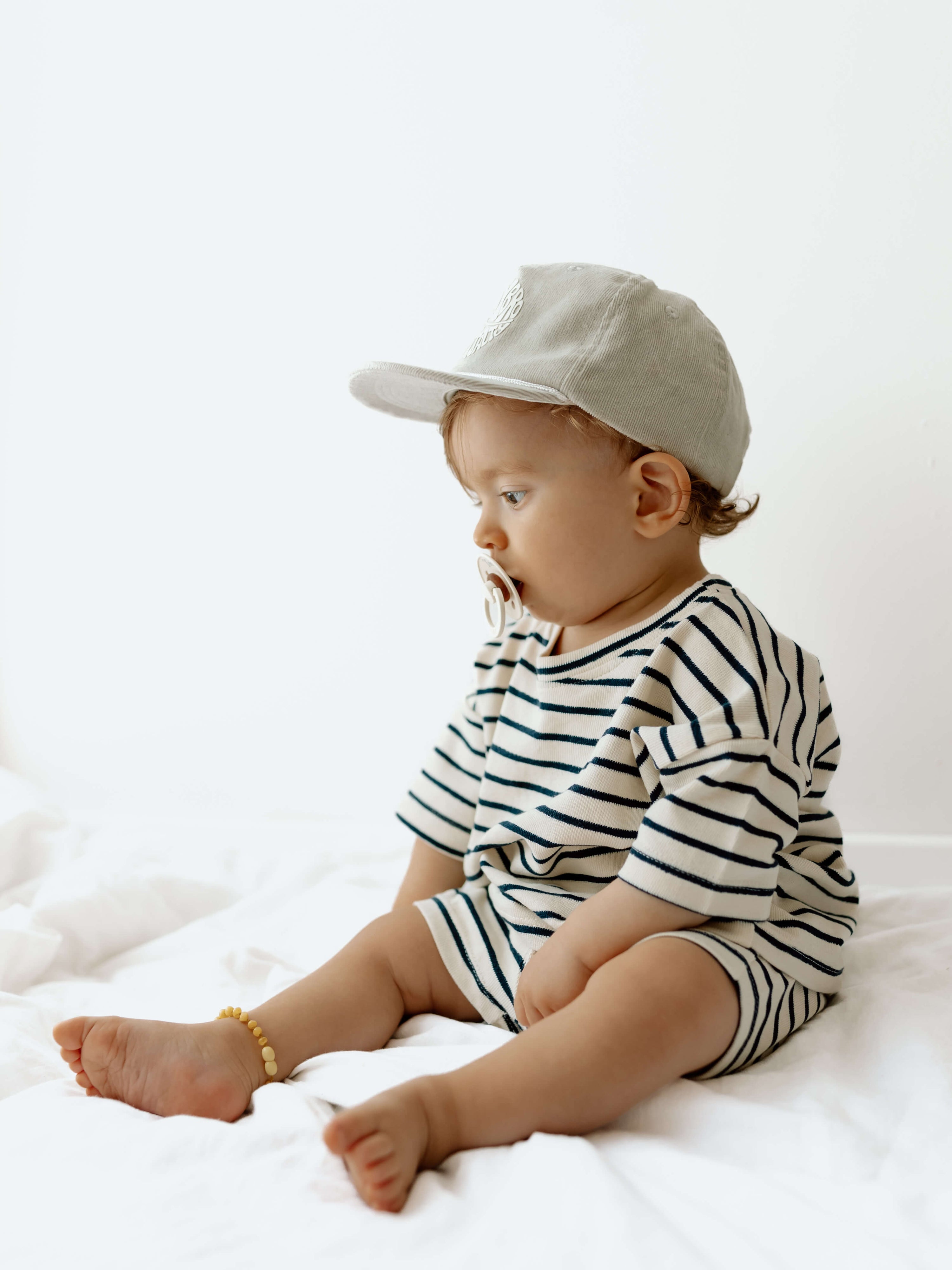 Baby and toddler shortsleeve blouse navy