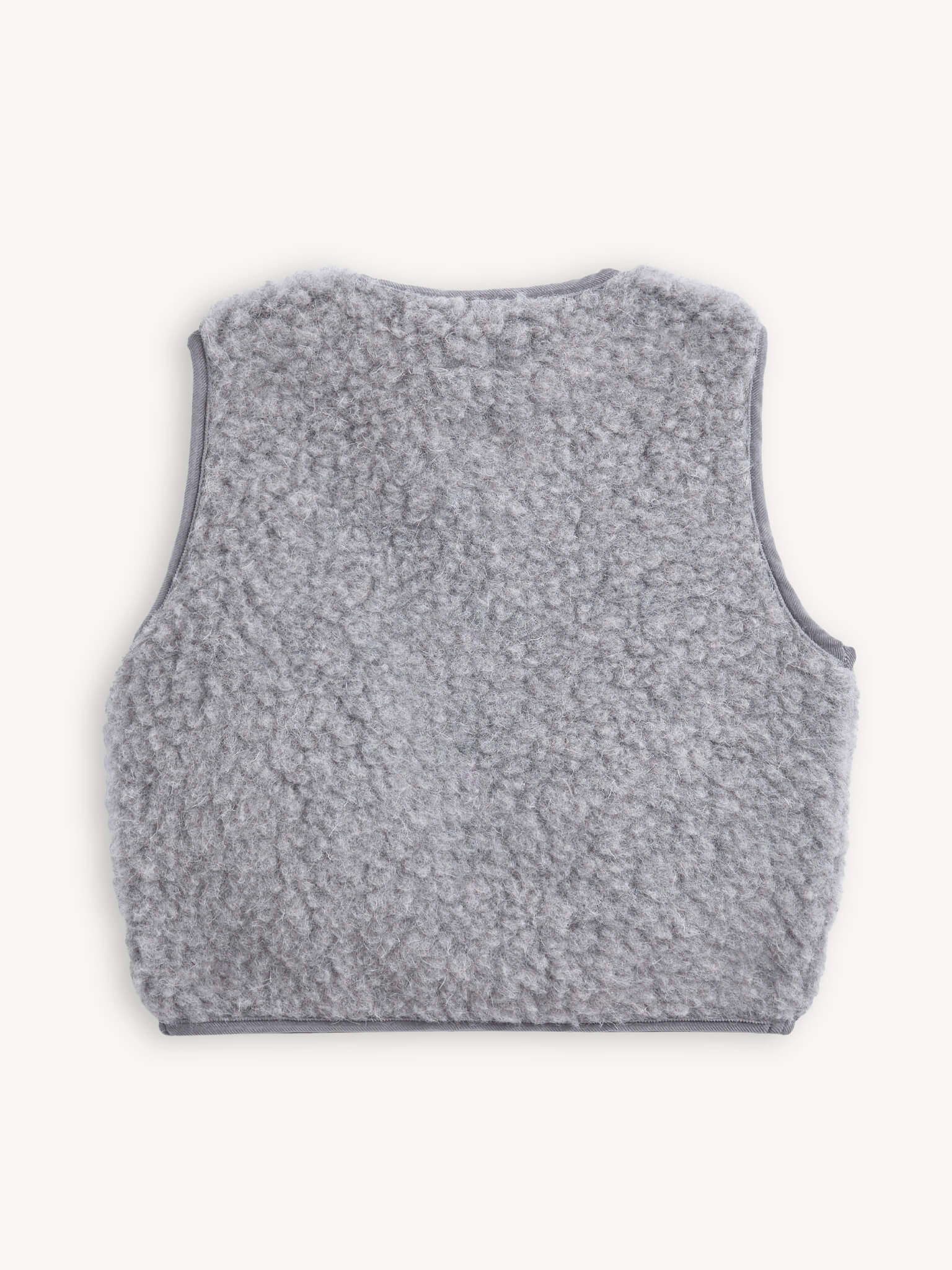 PREORDER Merino Wool Vest Grey - Happymess