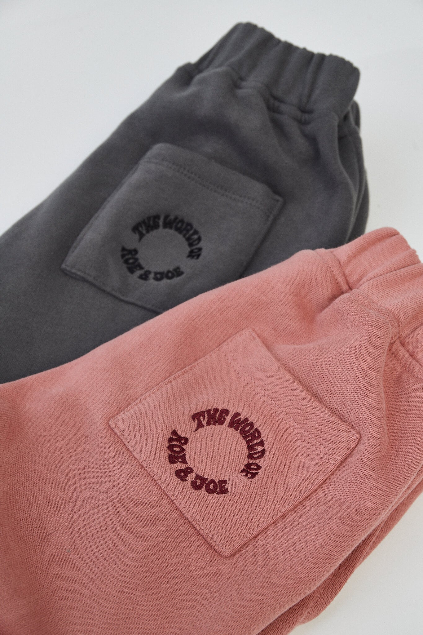 Sweatpants pink dark grey kids