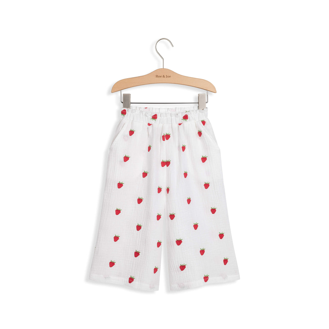 Culottes aus Musselin Erdbeeren