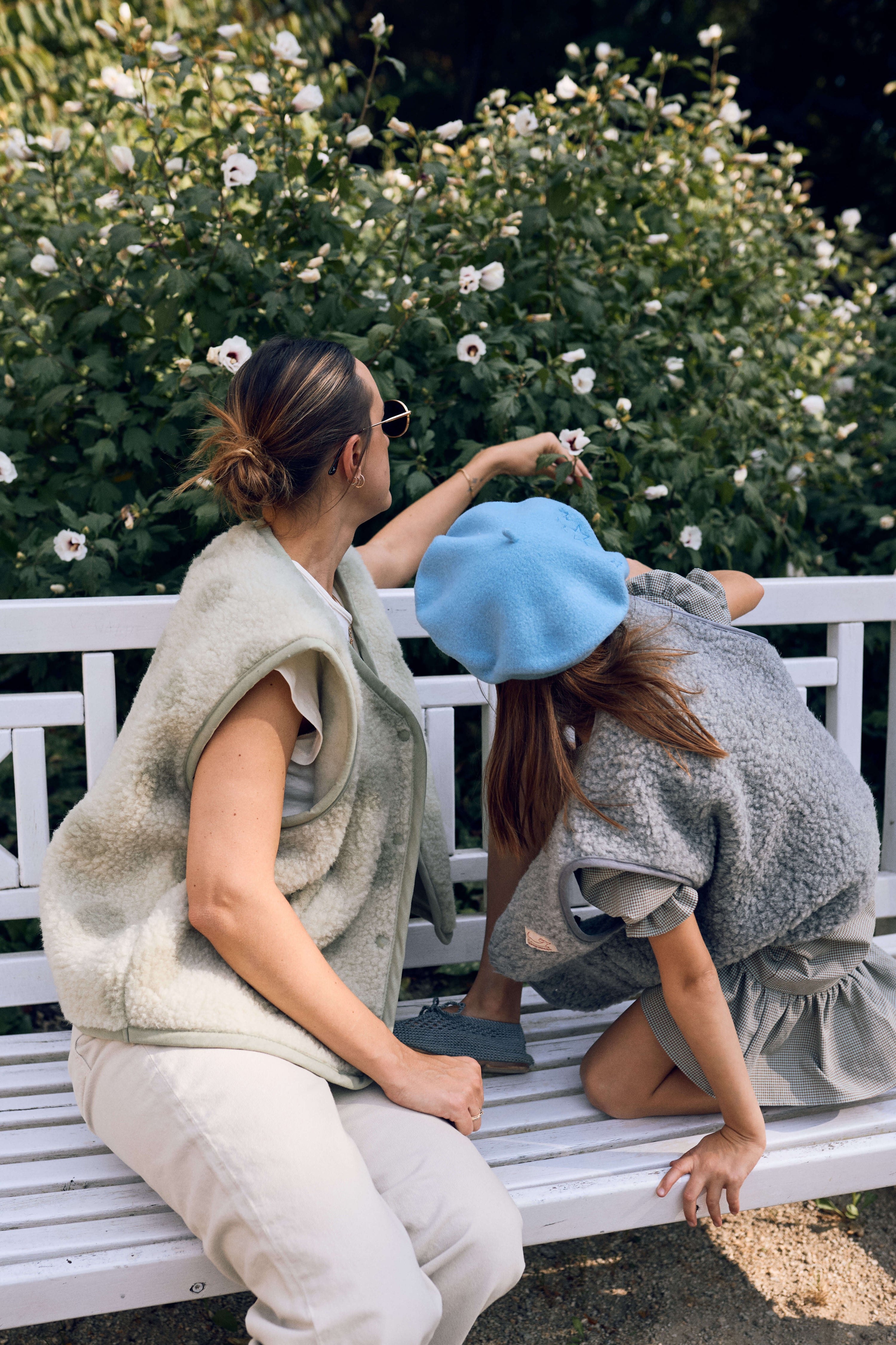 Merinowolle Weste Grau - Happymess