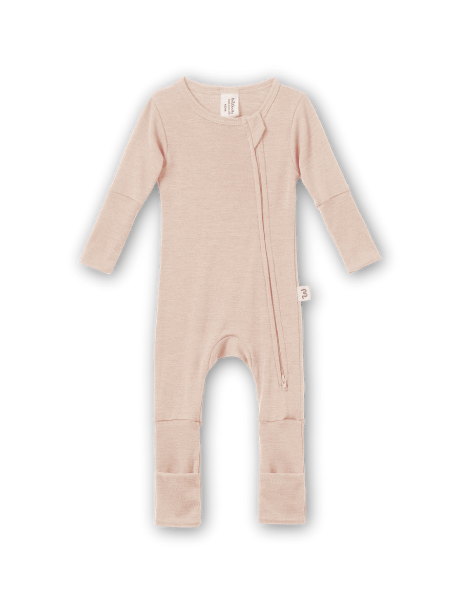 Overall aus Merinowolle und Seide (GOTS) - Sandbeige