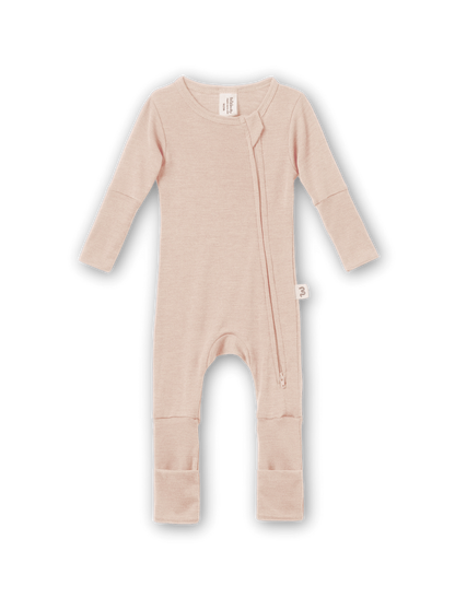 Overall aus Merinowolle und Seide (GOTS) - Sandbeige