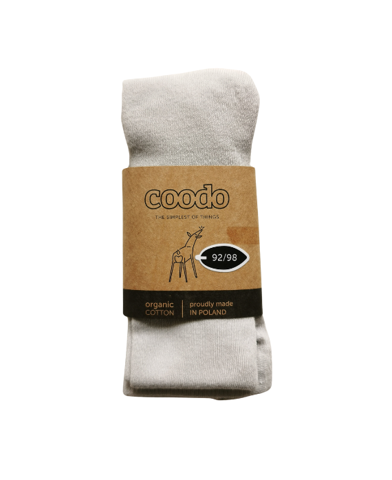 Soft and durable baby and toddler organic cotton tights. 