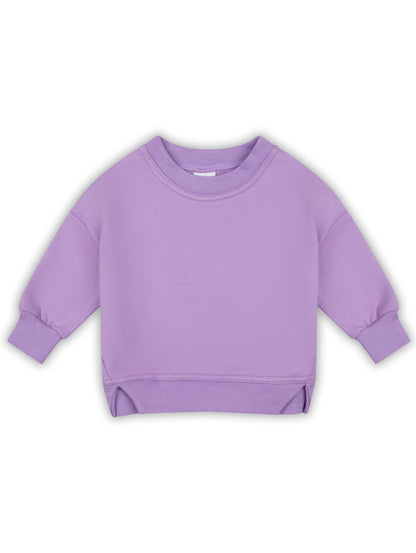 Klassisches Oversized-Sweatshirt - Lila