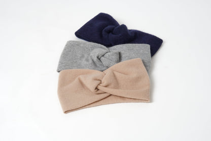 Pure Cashmere Headband - Grey
