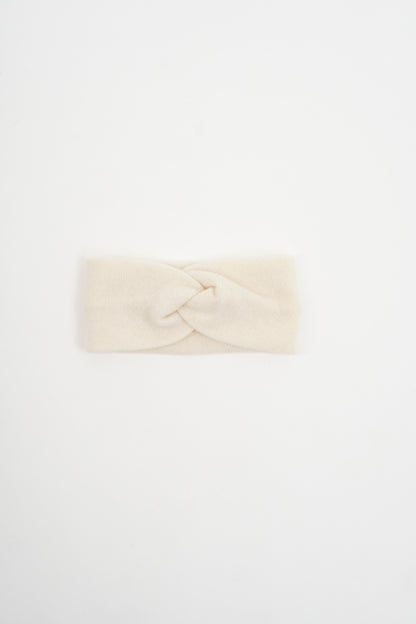 Pure Cashmere Headband - Ecru