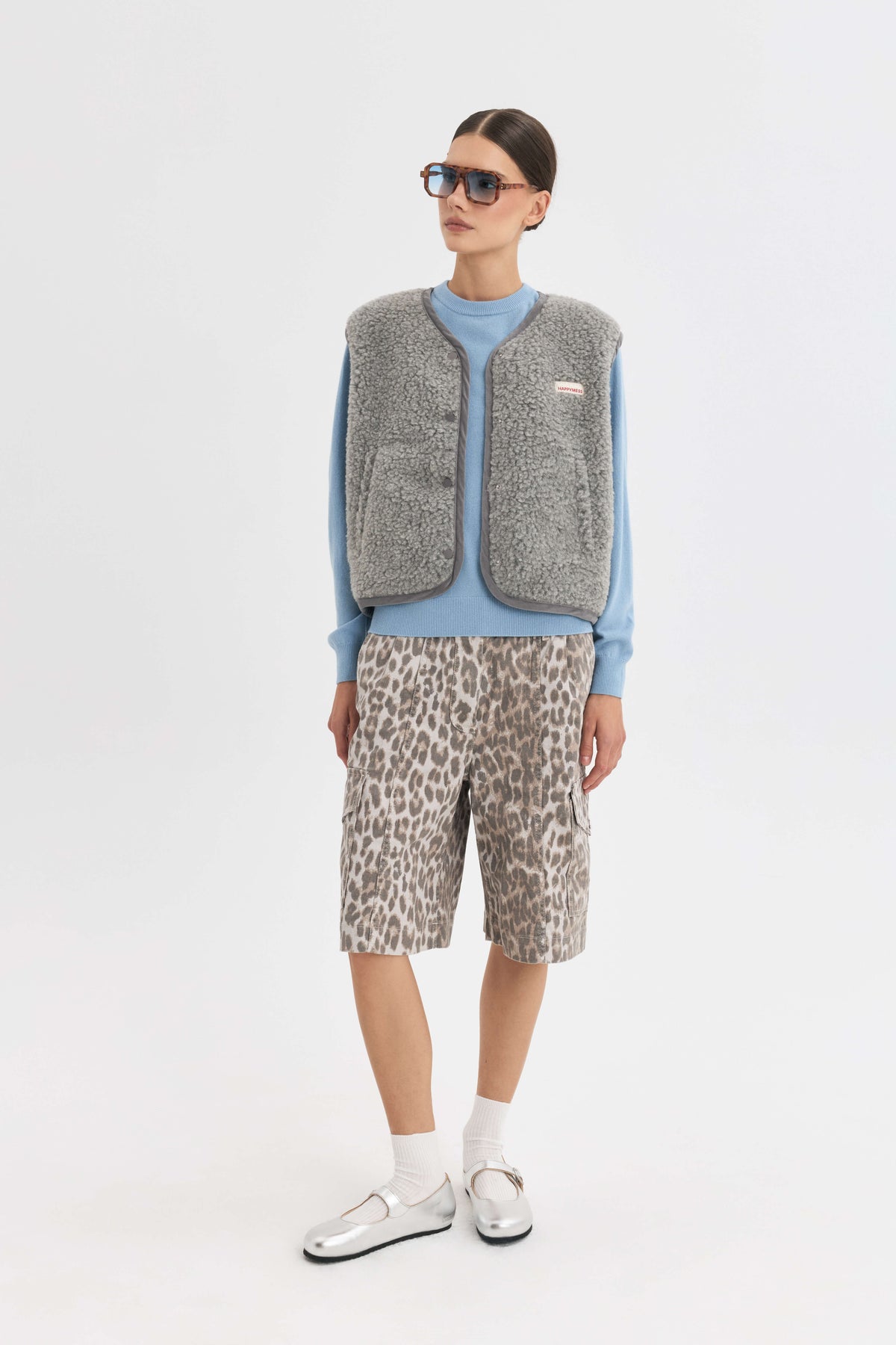 Merino Wool Vest for Adults – Stone Grey, Happymess