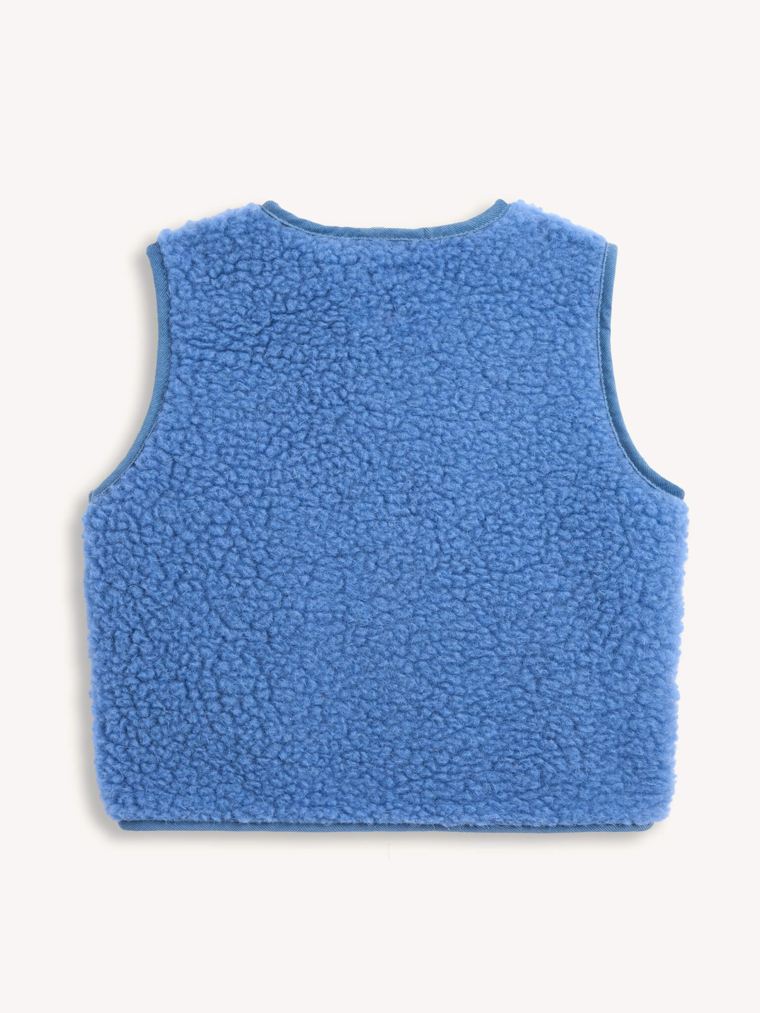 Merino Wool Vest Ice Blue - Happymess