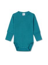 baby bodysuit in color turquoise on a transparent background
