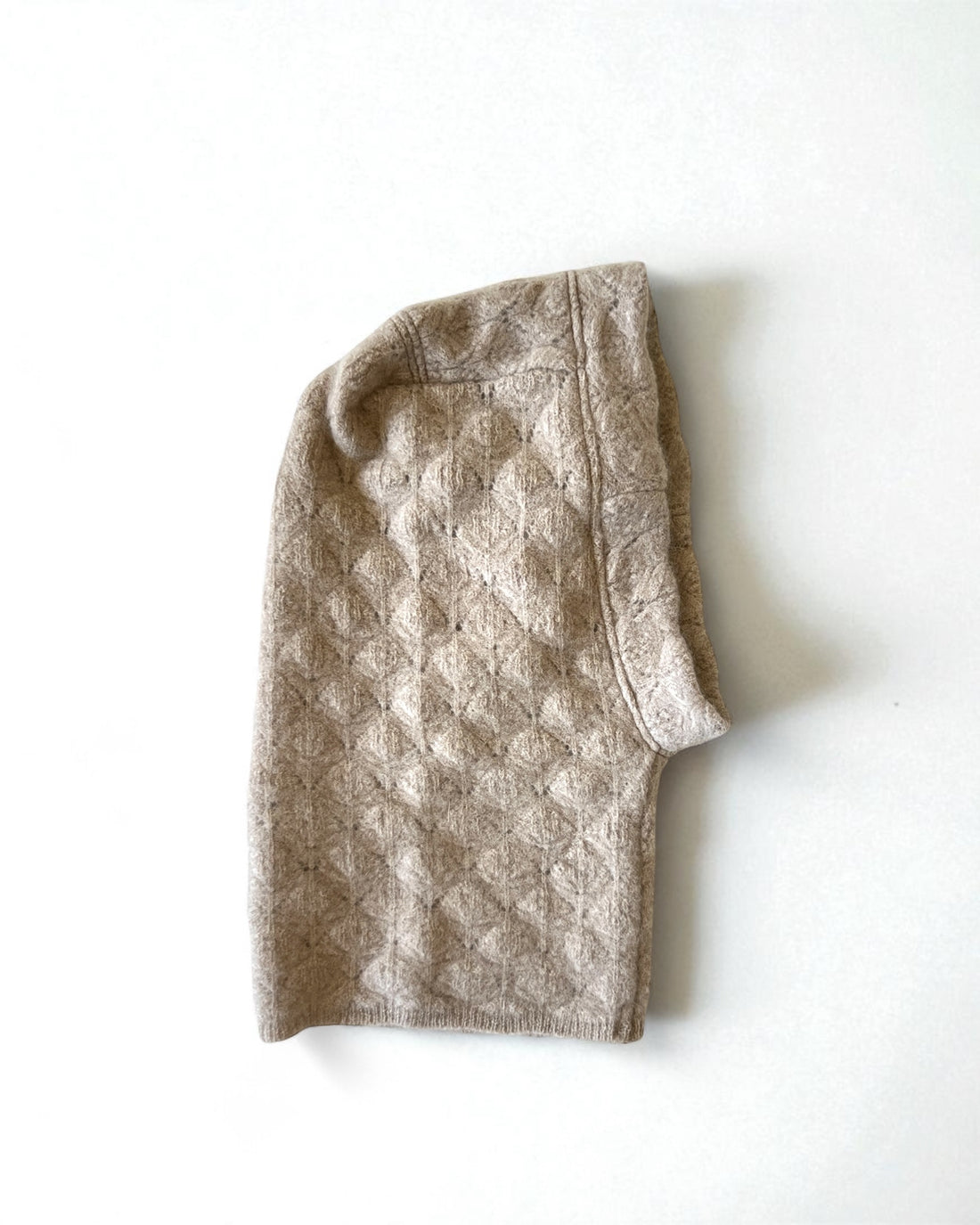 Pure Cashmere Balaclava Hat- Taupe