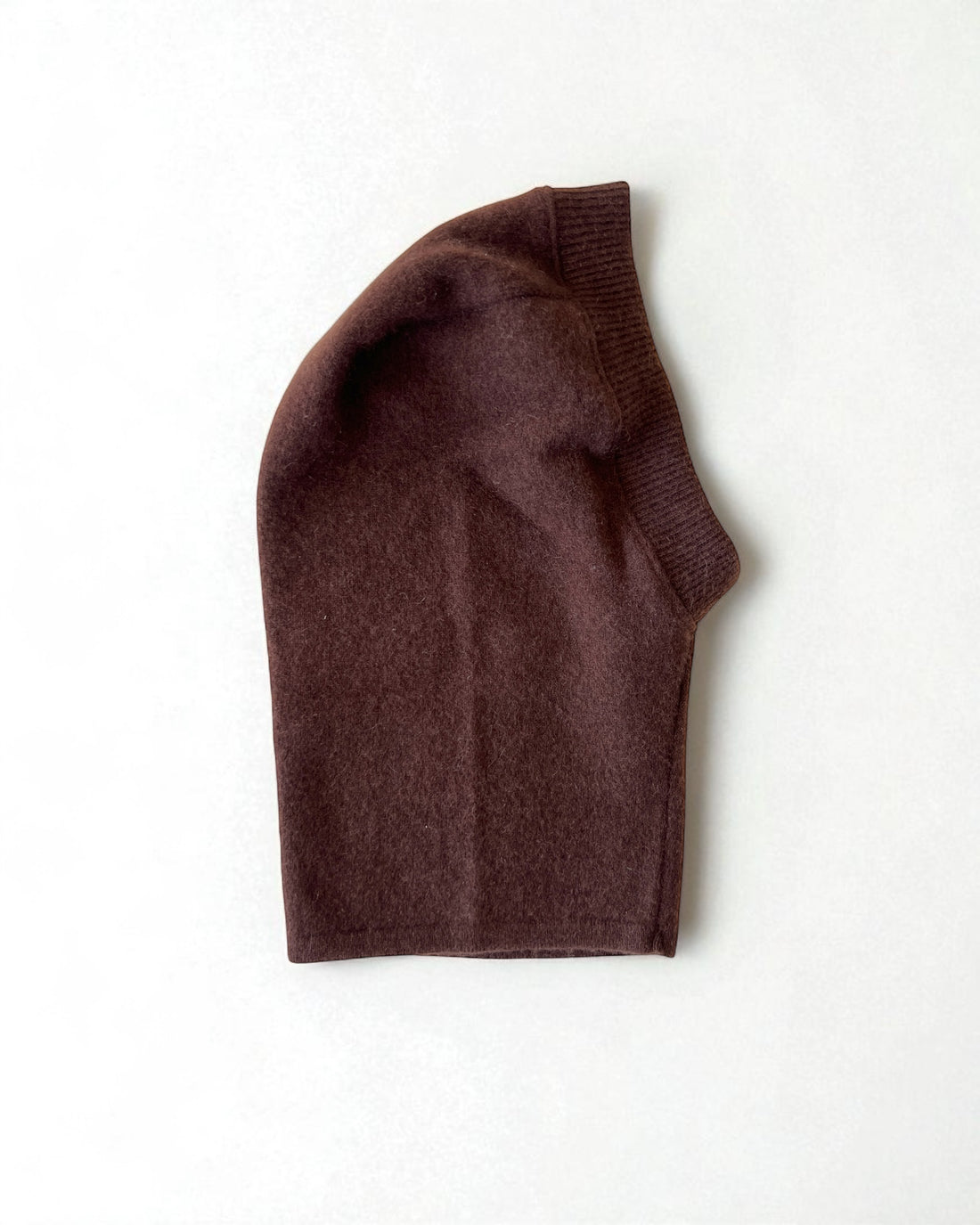 Pure Cashmere Balaclava Hat - Chocolate Brown