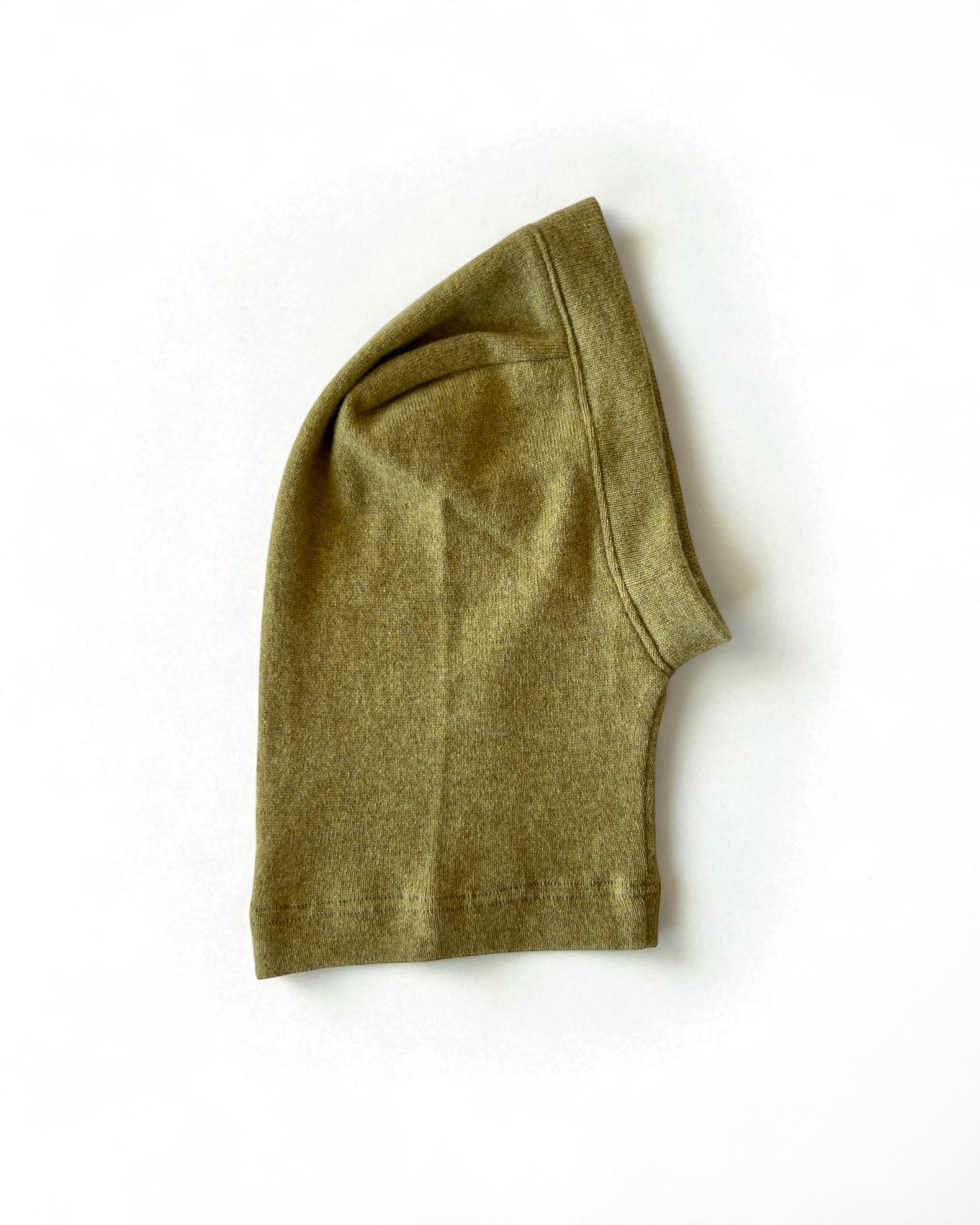 Green pure cashmere balaclava