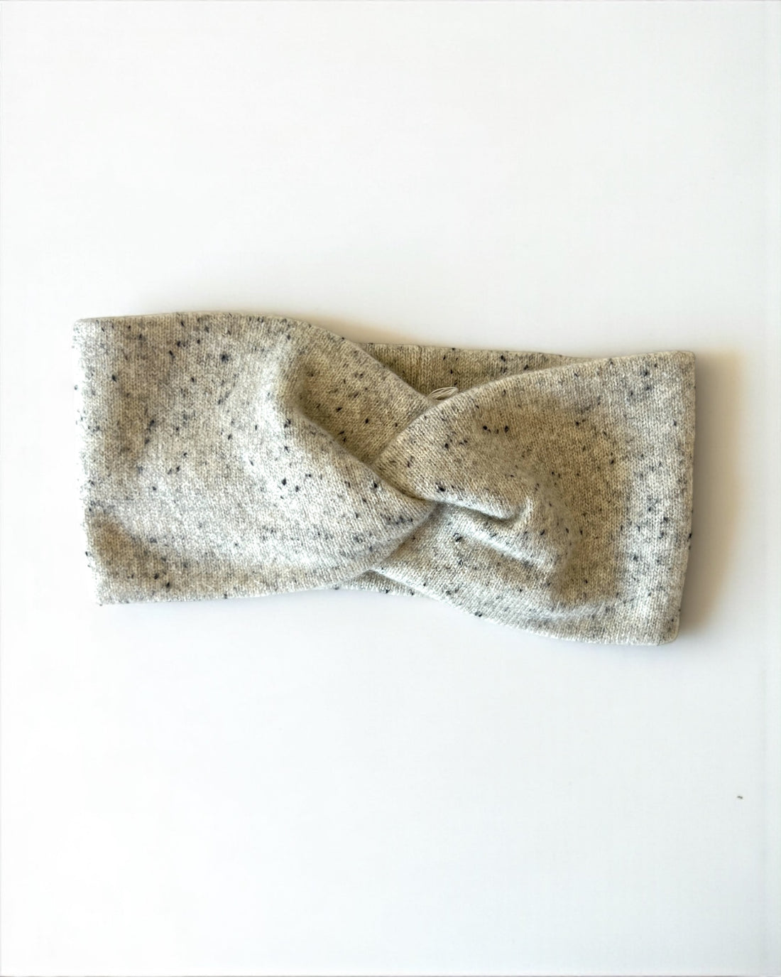 Pure Cashmere Headband - Melange Grey