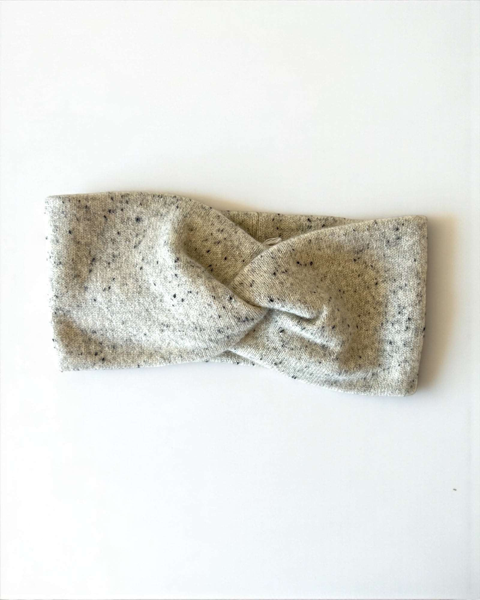 Pure Cashmere Headband - Melange Grey