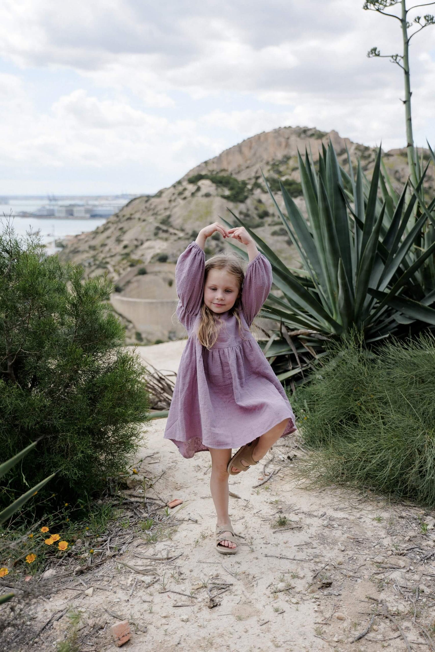 Mädchen Kleid Boble Lavendel – Roe &amp; Joe