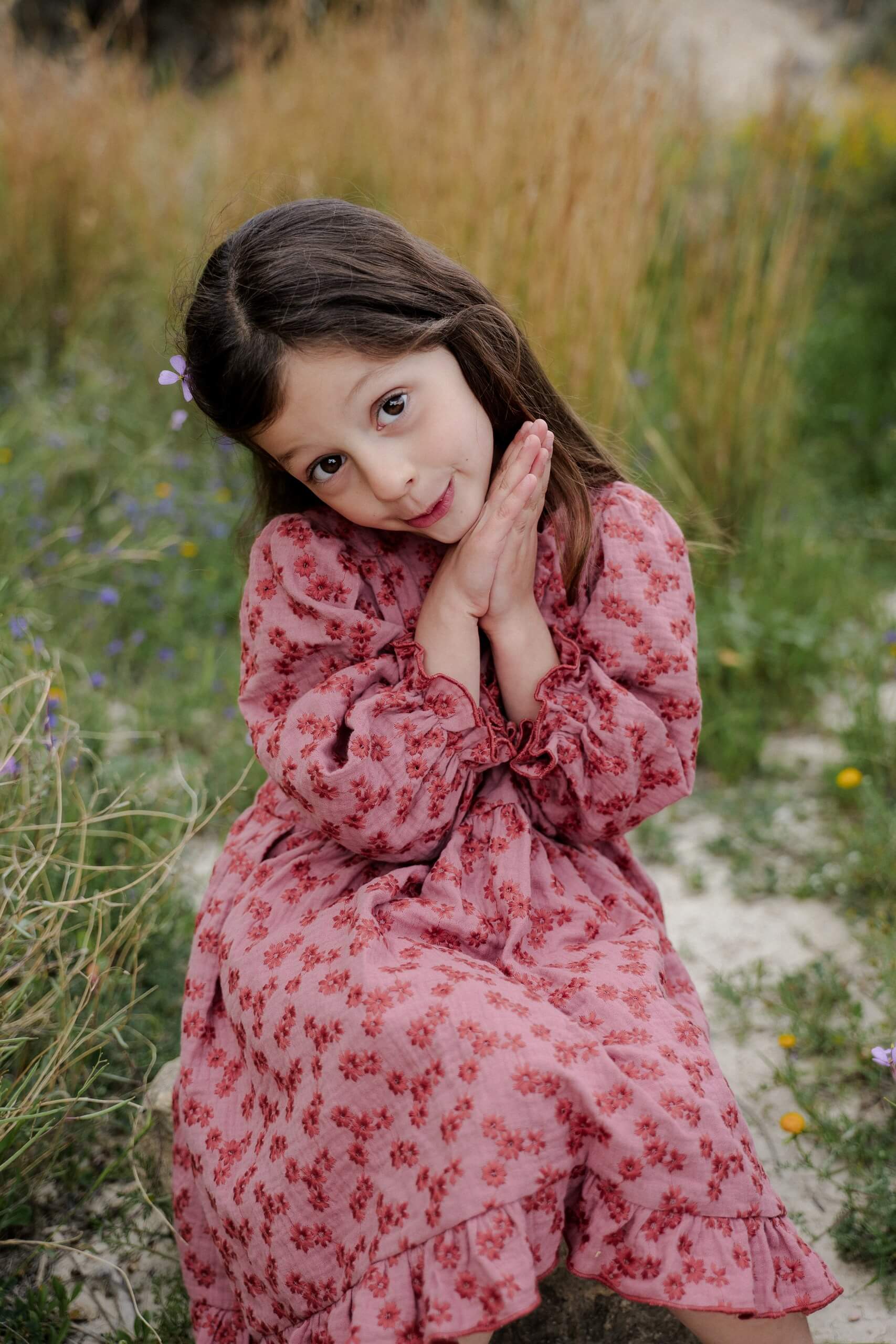 Mädchen Kleid Flower Blush - Roe & Joe