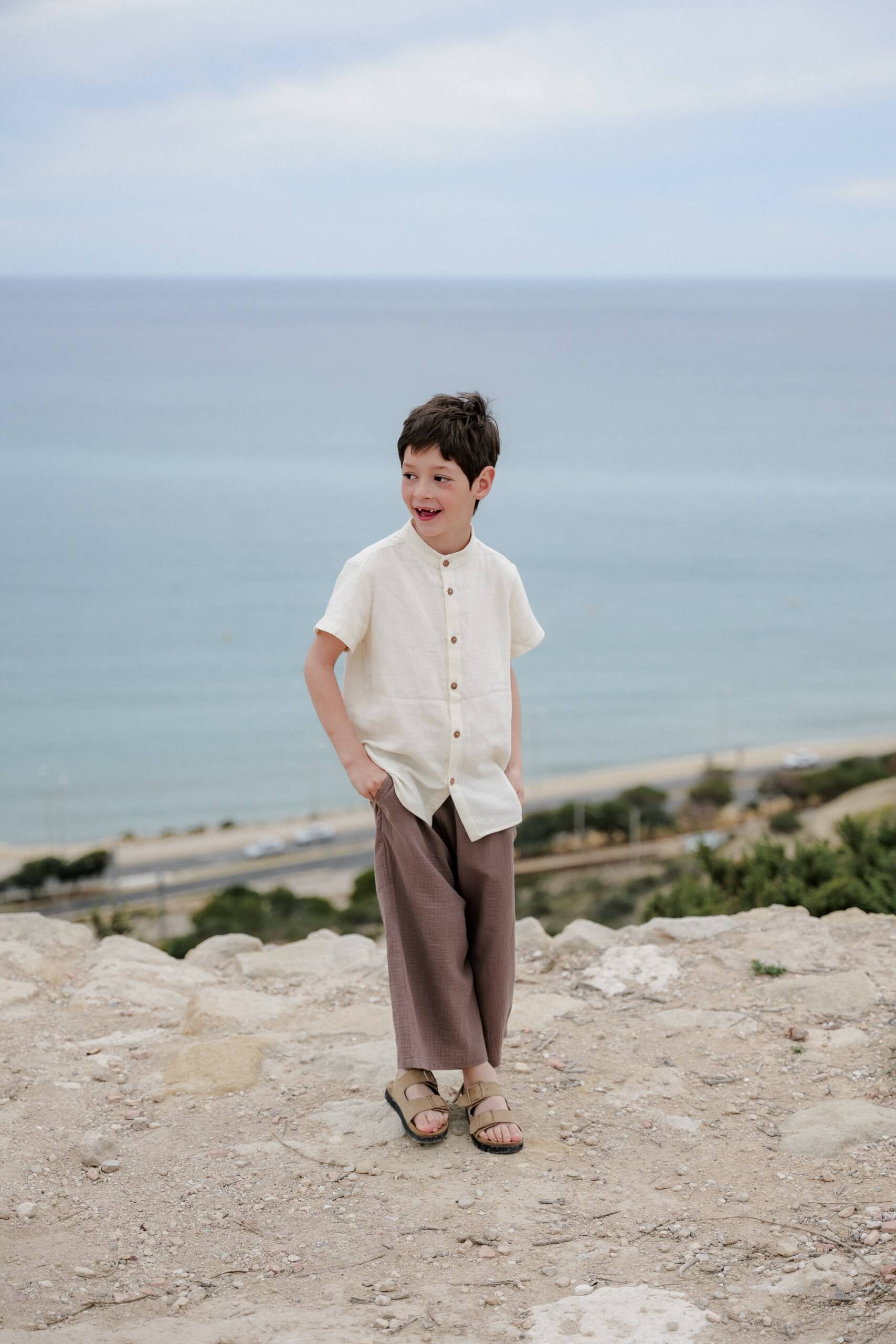 Roe &amp; Joe cotton shirt vanilla