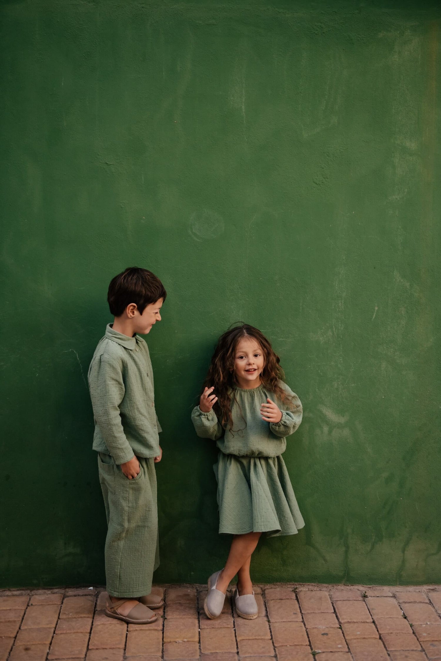 Como Muslin Culottes - Green