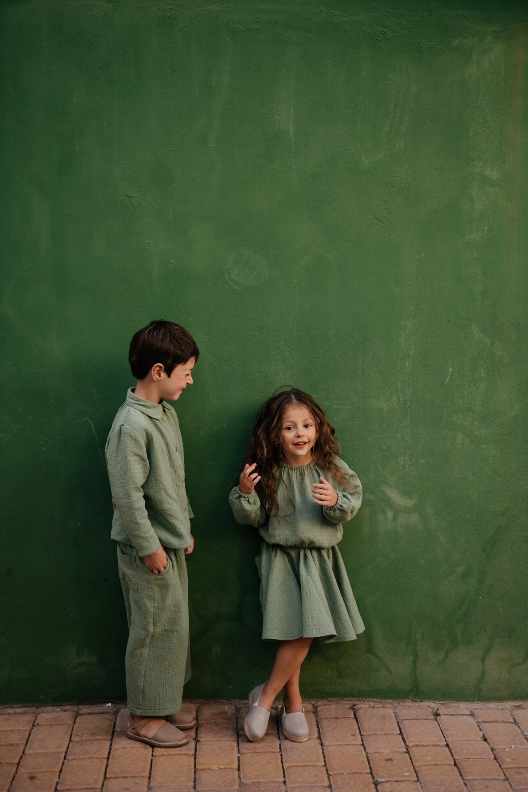 Como Muslin Culottes - Green