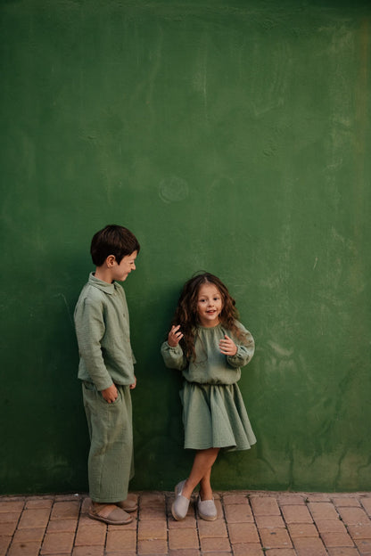 Como Muslin Culottes - Green