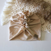 Baby Turban in Farbe Beige