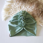 Ein Baby Turban in Farbe Vintage Mint