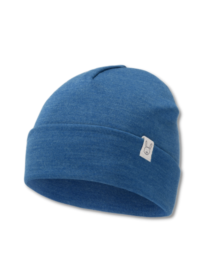 baby hat in color blue on a transparent background