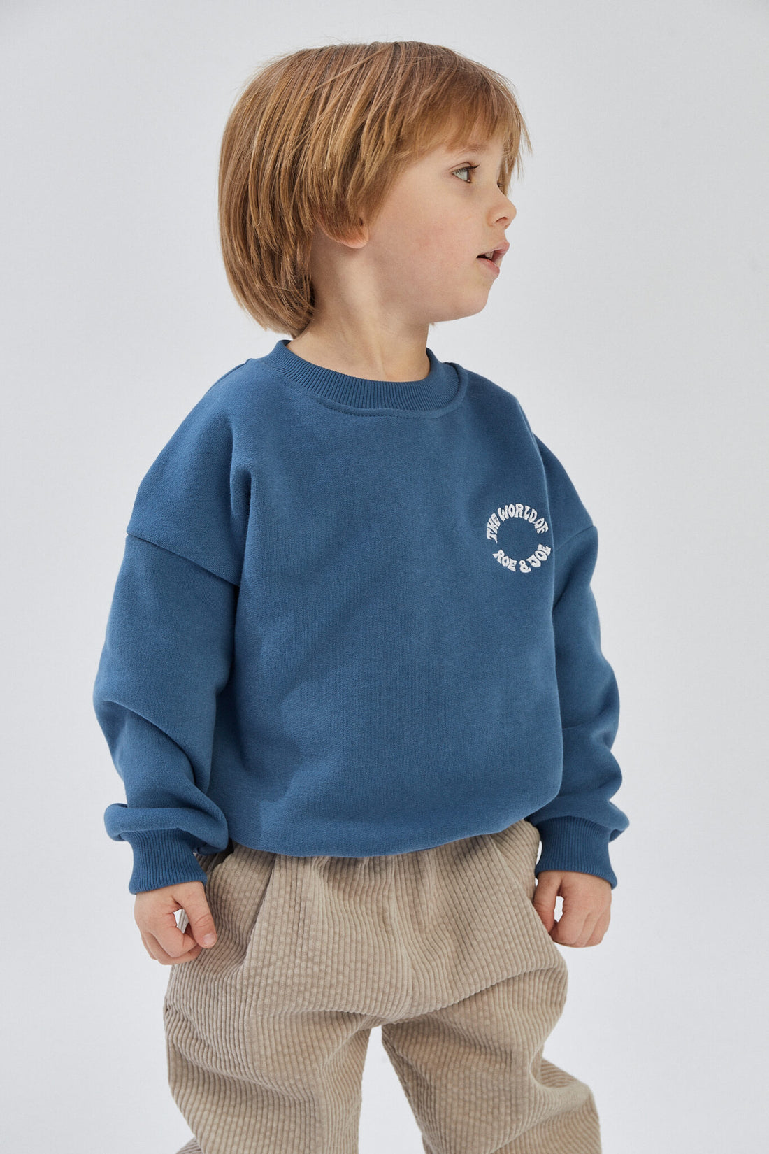 Organic Cotton Minimalistic Sweatshirt  - Ocean