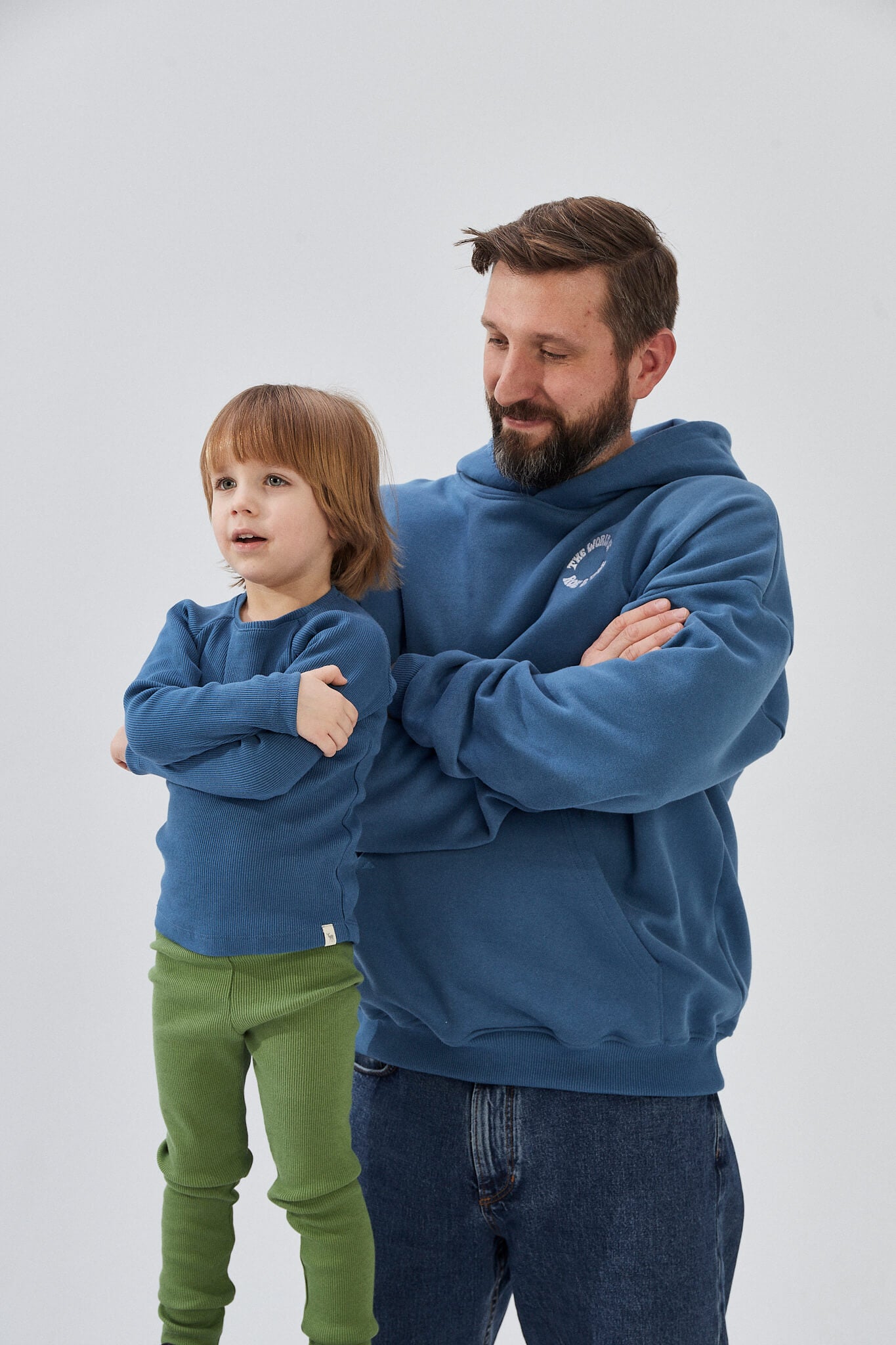 Boy and his dad longsleeve blue