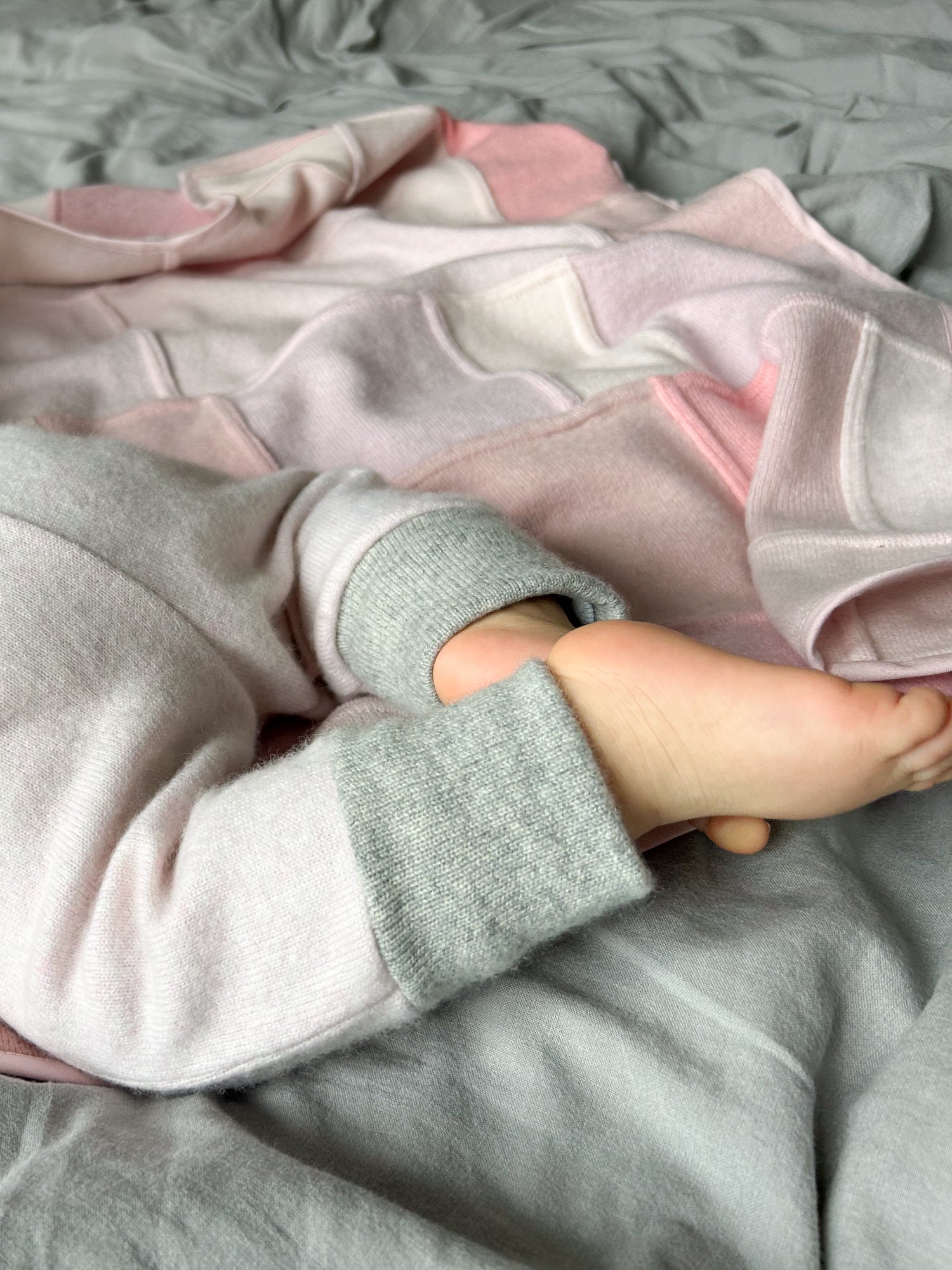 100% cashmere baby blanket from upcycled cashmere